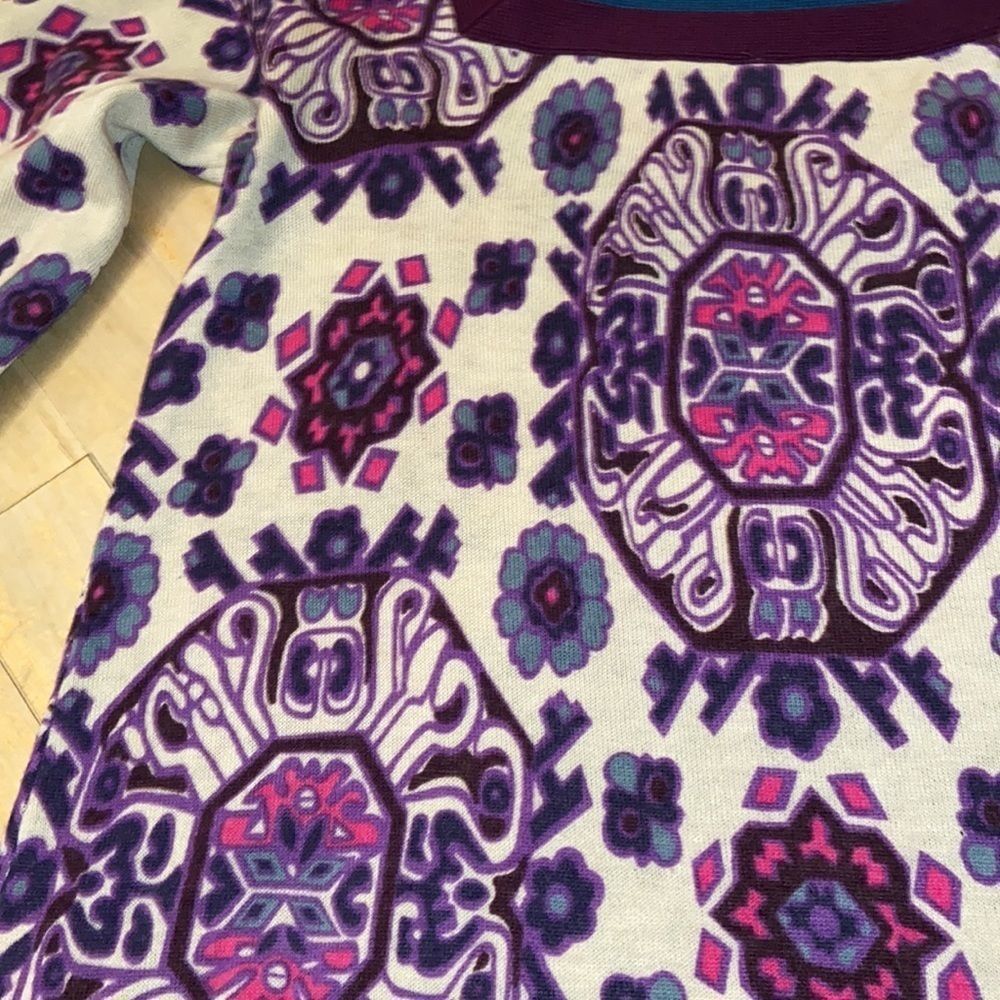 FREE PEOPLE Cashmere Wool Blend Tribal Print Tunic Sweater - Picture 11 of 13